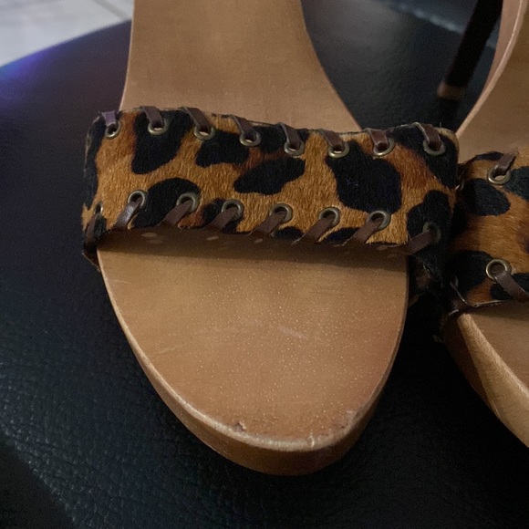 BEBE Calf Skin Sandal Heels 4”, NEW W/O BOX - Picture 2 of 11